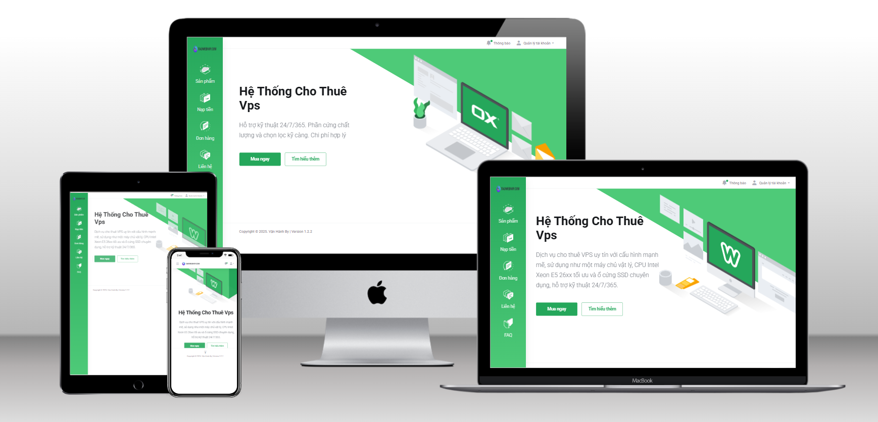 Thiết kế web Bán VPS Thủ Công Giao Diện Đẹp, Dễ Sử Dụng chuẩn SEO